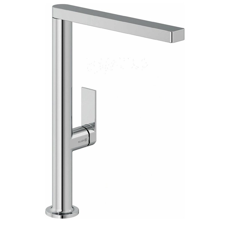 Изображение товара Кухонный смеситель Kludi Qord 568030575 с высоким поворотным изливом хром