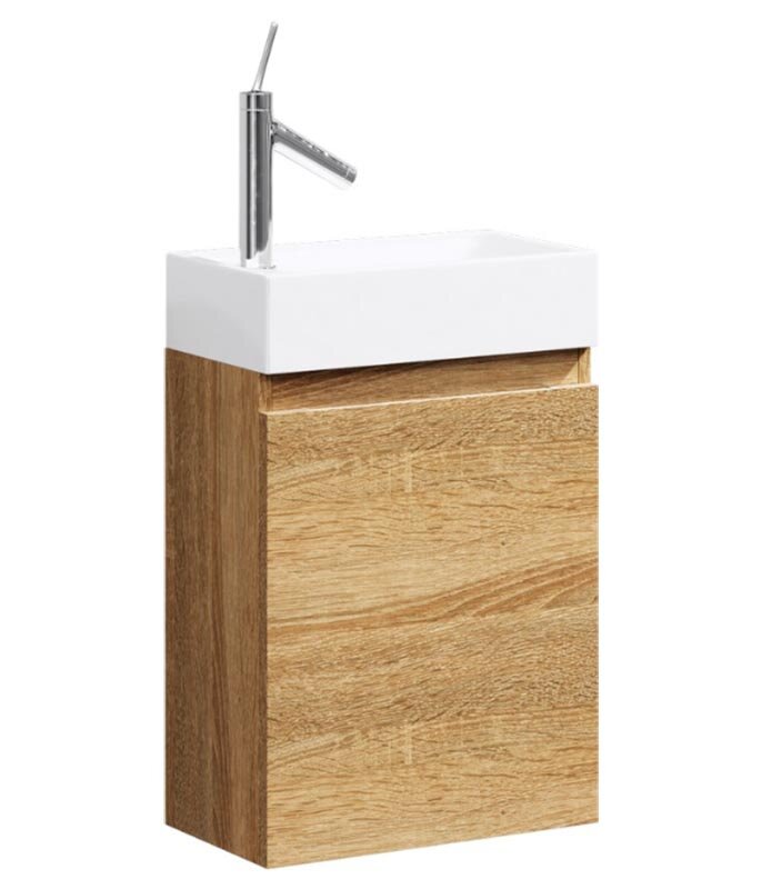 Изображение товара Тумба под раковину Aqwella Леон-МР 40 подвесная дуб сонома