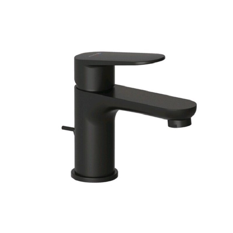 Изображение товара Смеситель Kludi X1 322663975 Черный матовый с донным клапаном