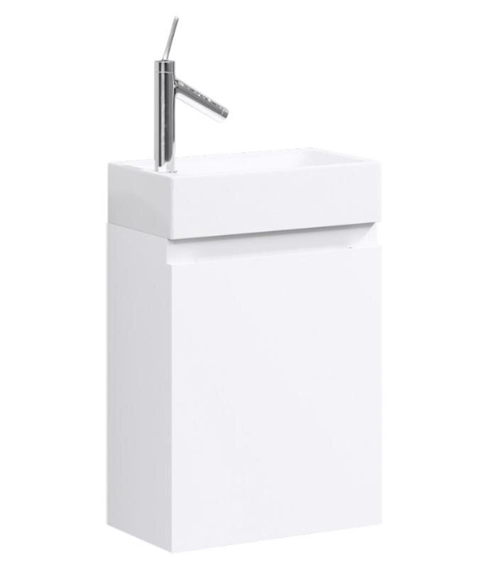 Изображение товара Подвесная тумба под раковину Aqwella Леон-МР 40 белая с глянцевым покрытием