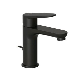 Изображение товара Смеситель для раковины Kludi X1 322883975, с донным клапаном, черный матовый