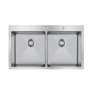 Изображение товара Кухонная мойка Seaman Eco Marino SMB-8851DS.B, 88 см, два отверстия, нержавеющая сталь