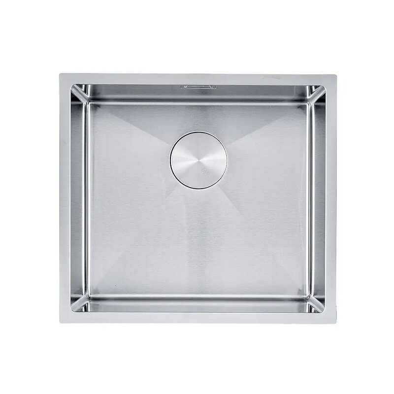 Изображение товара Кухонная мойка Seaman Eco Marino SME-490.A, 49 см, с декоративной накладкой, нержавеющая сталь