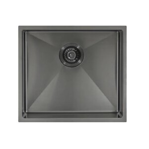 Изображение товара Кухонная мойка Seaman Eco Marino SME-490-GL.A, 49 см, цвет светлая оружейная сталь PVD