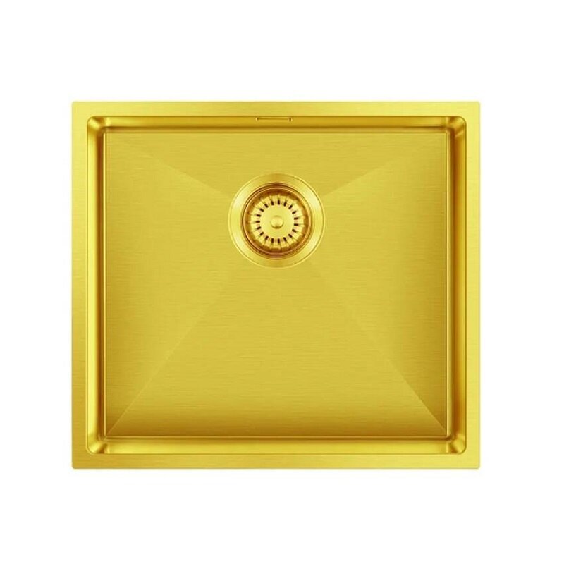 Изображение товара Кухонная мойка Seaman Eco Marino SME-490-GS.A, 49 см, золото сатин PVD