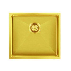 Изображение товара Кухонная мойка Seaman Eco Marino SME-490-GS.A, 49 см, цвет золото сатин PVD