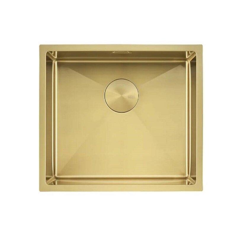 Изображение товара Кухонная мойка Seaman Eco Marino SME-490-LG А с декоративной накладкой 49 см