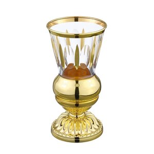 Изображение товара Стакан для щеток Migliore Luxor 26124, золото