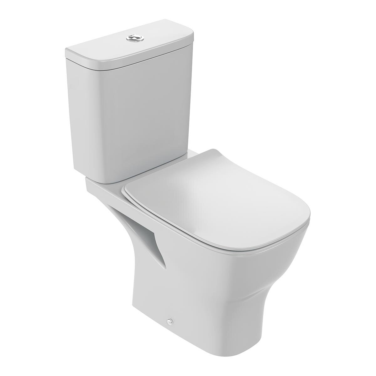 Изображение товара Напольный безободковый унитаз Jacob Delafon Struktura с микролифтом и горизонтальным выпуском