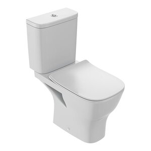 Изображение товара Напольный безободковый унитаз Jacob Delafon Struktura с микролифтом и горизонтальным выпуском