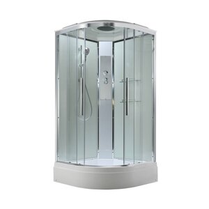 Изображение товара Душевая кабина AvaCan EM3011T, 78127, 110 x 110 см, с крышей, средний поддон, стекло прозрачное, профиль хром