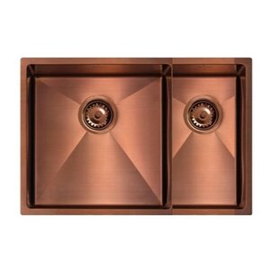Изображение товара Кухонная мойка Seaman Eco Marino SME-575DL-CS.A/SME-575DR-CS.A медь PVD 58 см