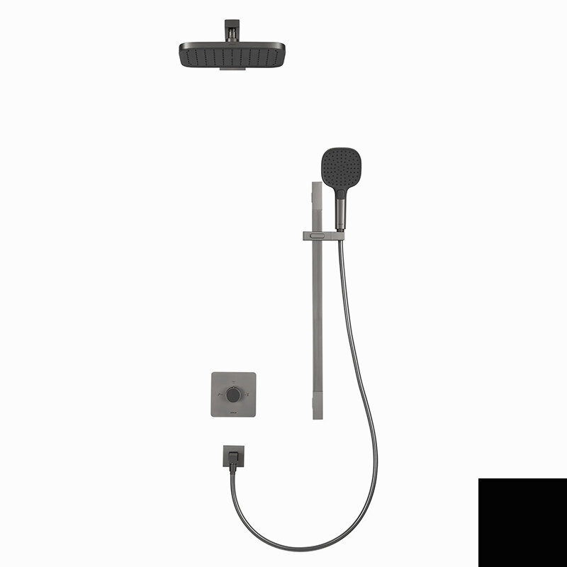 Изображение товара Душевая система Arrow AG372002MB-1 черная внутренняя установка однорычажное управление