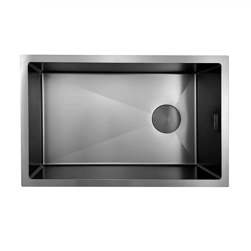 Изображение товара Кухонная мойка Seaman Eco Marino SMN-6843M-GL 68 см оружейная сталь PVD