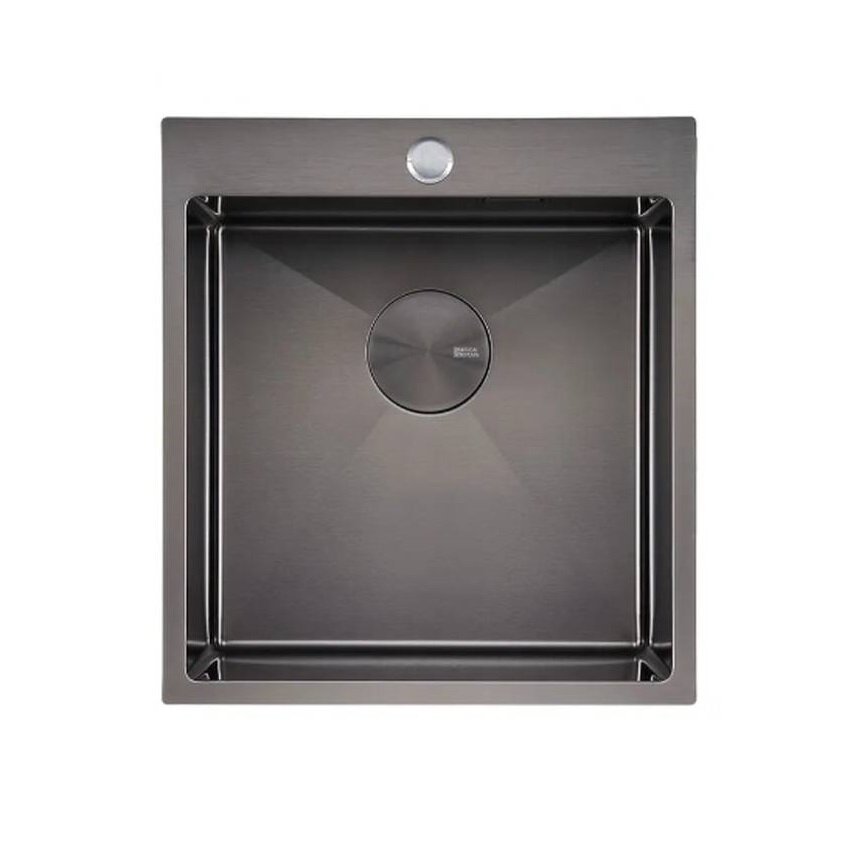 Изображение товара Кухонная мойка Seaman Eco Marino SMV-440-GL.A 44 см с одним отверстием для смесителя