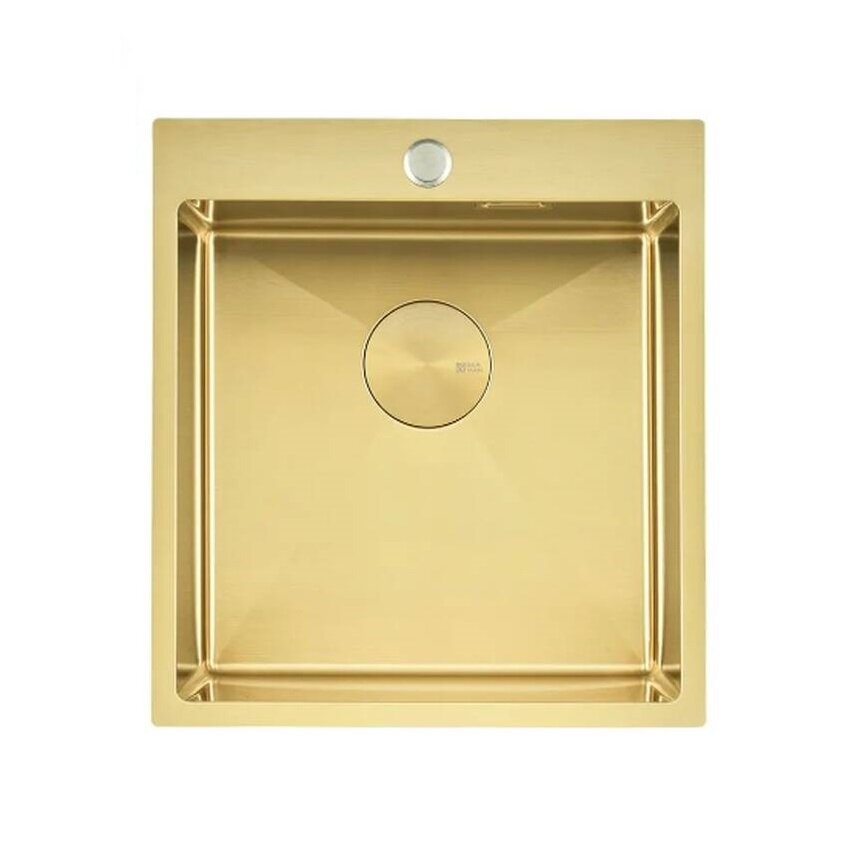 Изображение товара Кухонная мойка Seaman Eco Marino SMV-440-LG.А 44 см светлое золото сатин PVD