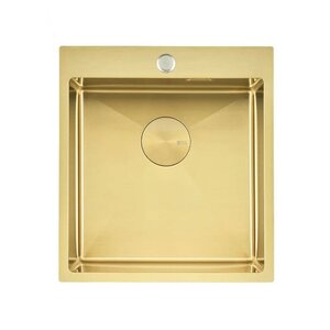 Изображение товара Кухонная мойка Seaman Eco Marino SMV-440-LG.А 44 см светлое золото сатин PVD