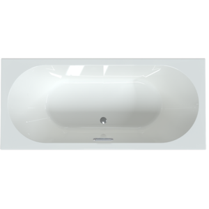 Изображение товара Акриловая ванна Радомир Вальс 1-01-4-0-1-195К, 200 x 100 см,  каркас, фронтальный экран, сифон, слив-перелив автомат в комплекте, белая/бронза