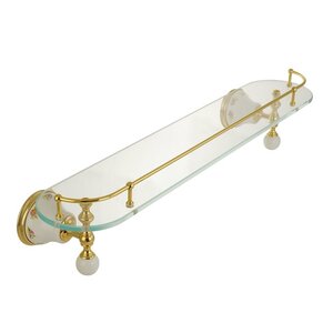 Изображение товара Стеклянная полка Migliore Provance 17701 золото белый Италия