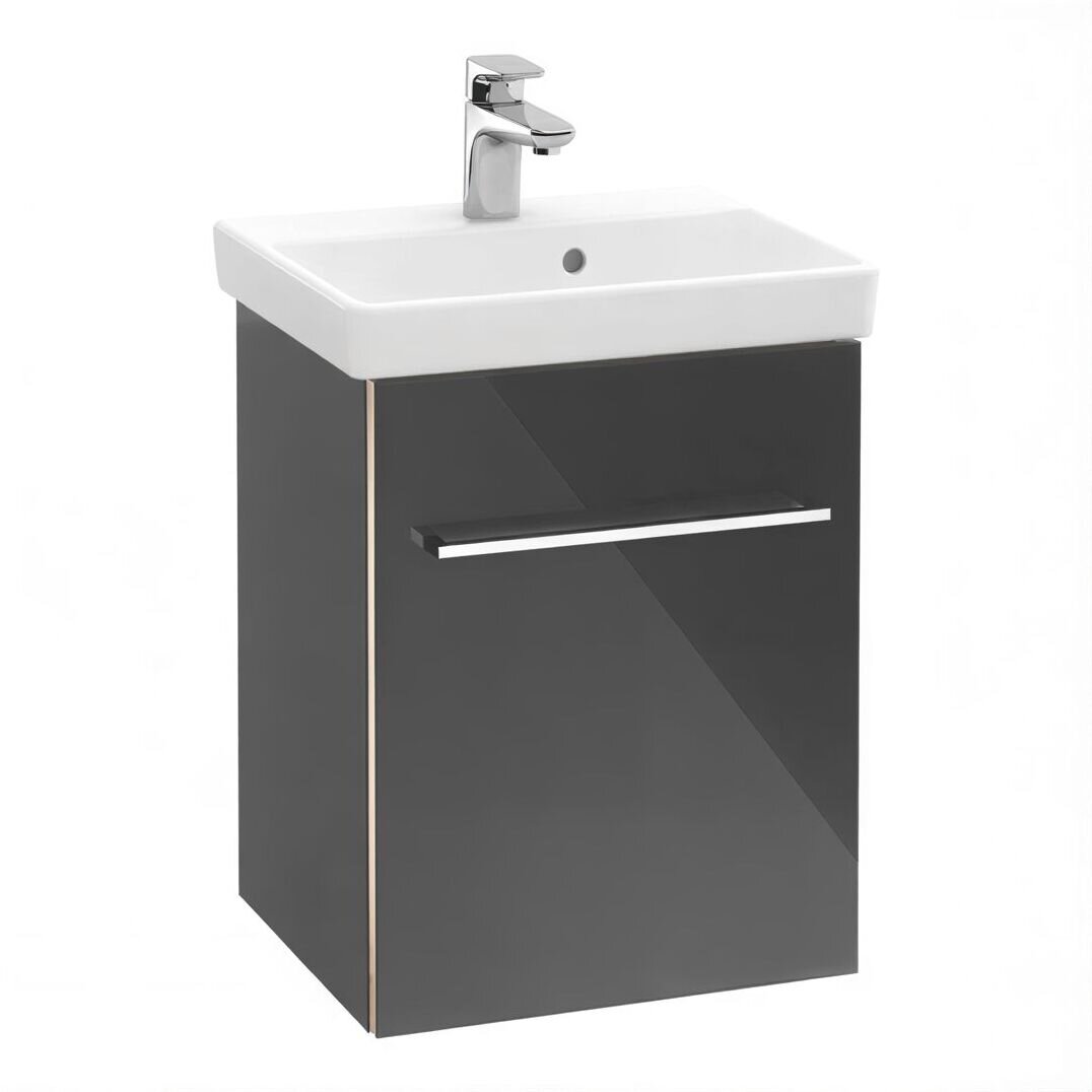 Изображение товара Тумба Villeroy&Boch Avento A887 00B3, цвет Crystal Black Изображение товара Тумба Villeroy&Boch Avento A887 00B3, цвет Crystal Black