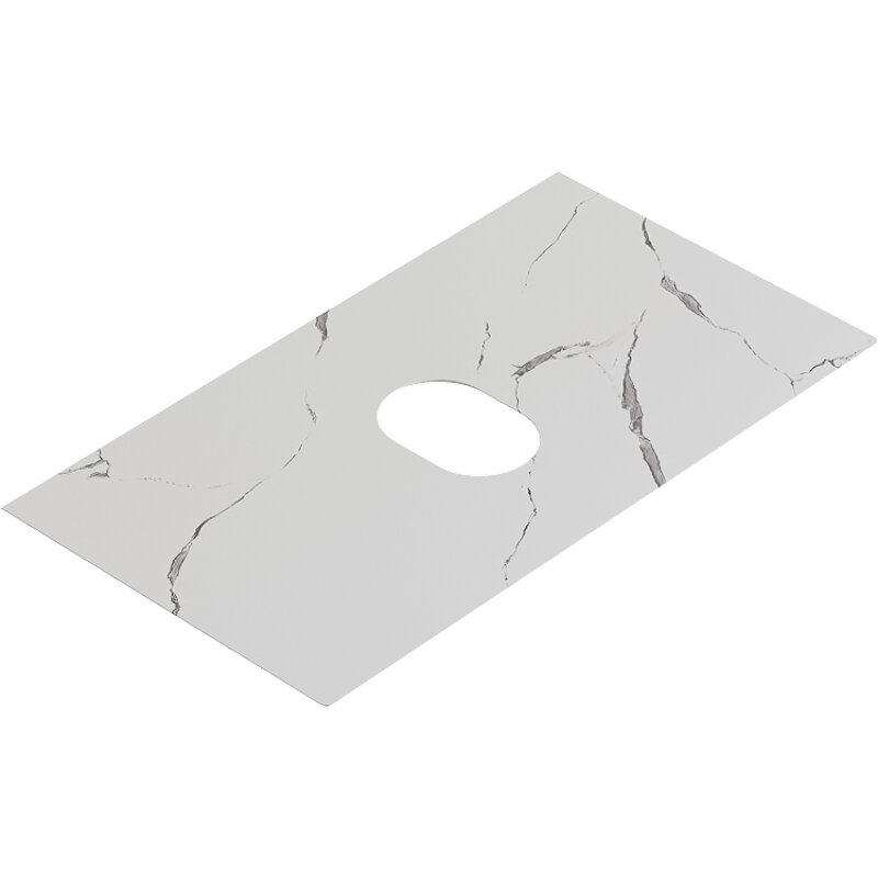 Изображение товара Столешница Aqwella Geometria STG814X476MW, 80 см, мрамор белый