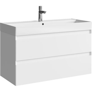 Изображение товара Подвесная тумба для раковины Aqwella Geometria 100 см белая