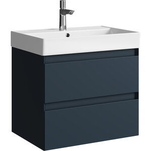 Изображение товара Тумба под раковину Aqwella Geometria GE01652GRM, 65 см, подвесная, цвет серый