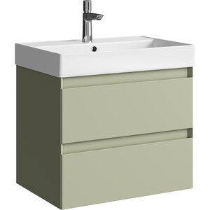 Изображение товара Тумба под раковину Aqwella Geometria GE01652SH, 65 см, подвесная, цвет шалфей зеленый
