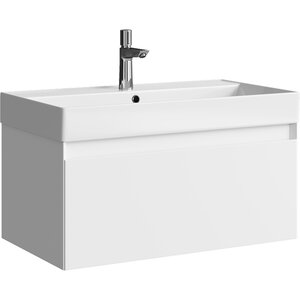 Изображение товара Тумба под раковину Aqwella Geometria GE01081WM 80 см подвесная белая Россия