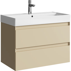 Изображение товара Тумба под раковину Aqwella Geometria GE01082MD, 80 см, подвесная, цвет морская дюна