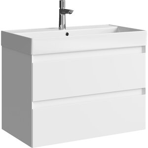Изображение товара Подвесная тумба под раковину Aqwella Geometria 80 см белая для ванной комнаты