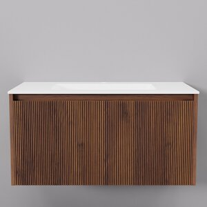 Изображение товара Тумба с раковиной ArtDecco Camilla ACM08W22S200, 80 см, черный орех