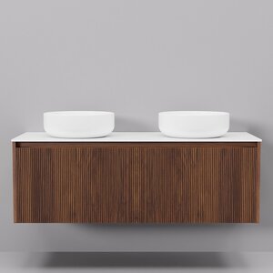 Изображение товара Тумба с раковиной ArtDecco Camilla ACM12W22D300 120 см черный орех подвесная