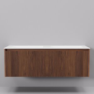 Изображение товара Тумба с раковиной Art Decco Camilla ACM12W22D100 120 см черный орех подвесная