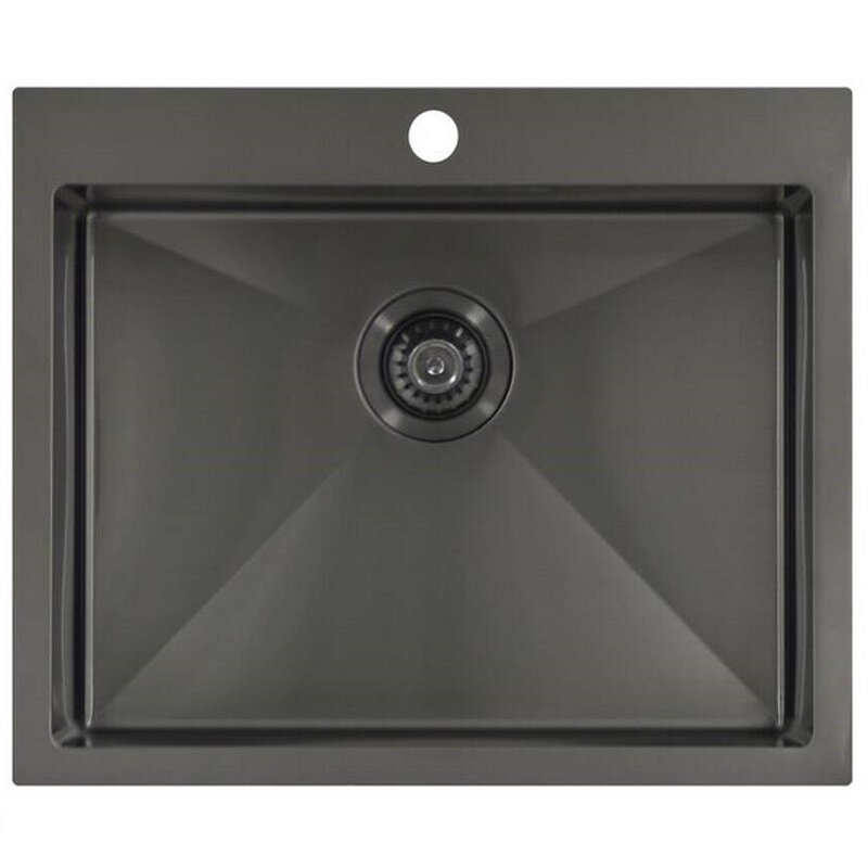 Изображение товара Кухонная мойка Seaman Eco Marino SMV-600-GL.A, 60 см, светлая сталь PVD