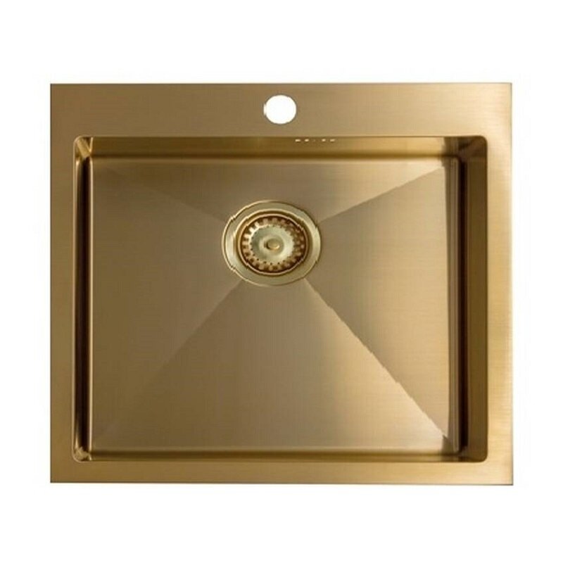 Изображение товара Кухонная мойка Seaman Eco Marino SMV-600-GS.A 60 см золото сатин PVD
