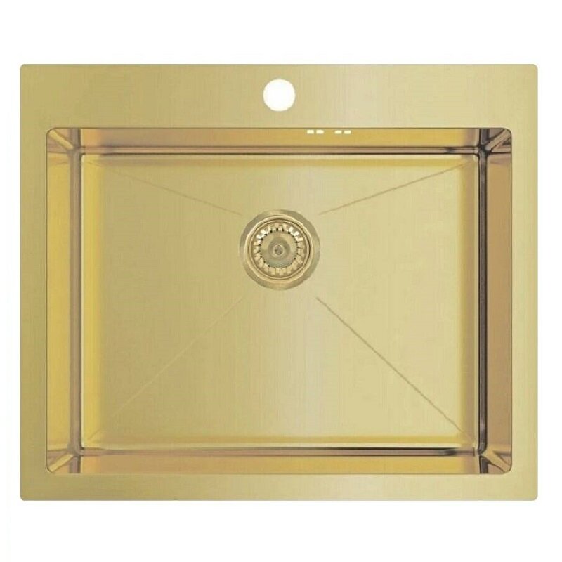 Изображение товара Кухонная мойка Seaman Eco Marino SMV-600-LG.A 60 см врезная матовая с покрытием PVD