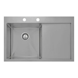 Изображение товара Кухонная мойка Seaman Eco Marino SMV-780L.B/SMV-780R.B, 78 см, два отверстия, крыло справа/слева, нержавеющая сталь