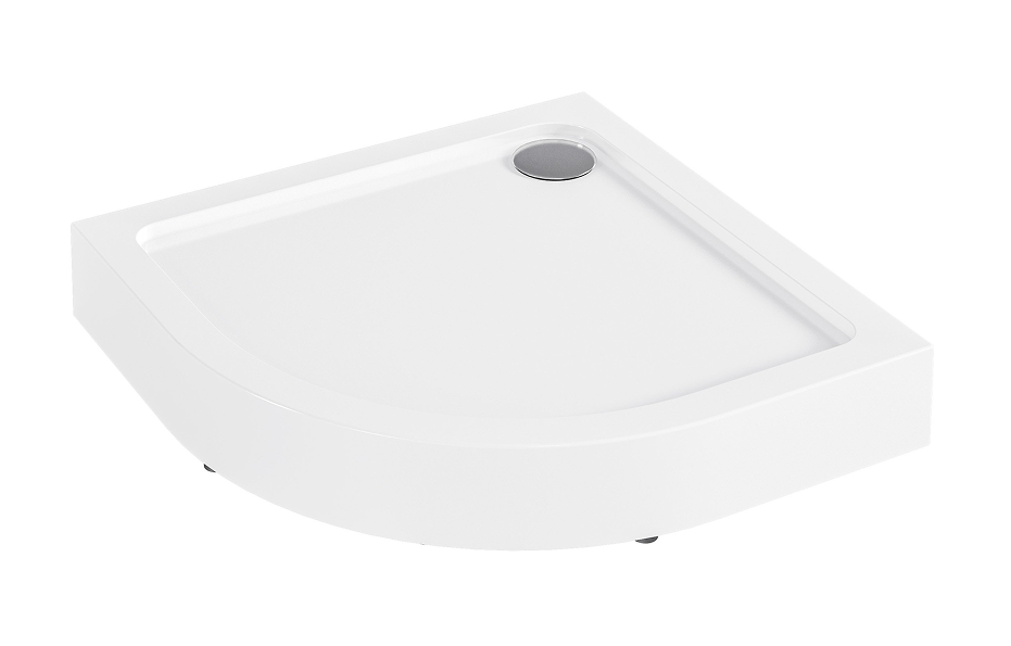 Изображение товара Душевой поддон 1Marka Flat 01фл1010чкК 100x100 см четверть круга белый