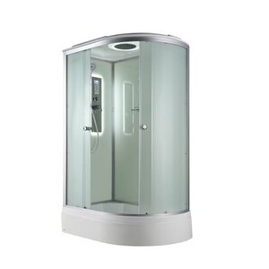 Изображение товара Душевая кабина AvaCan D3012LLED/D3012RLED 78030/78027, 120 x 80 см, с LED подсветкой, с крышей, поддон средний, левая/правая, стекло матовое, профиль хром