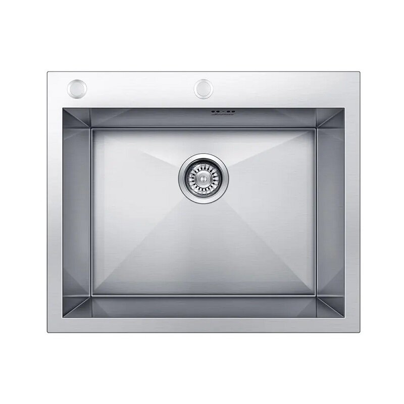 Изображение товара Кухонная мойка Seaman Eco Marino SMV-Z-600.B, 60 см, два отверстия, нержавеющая сталь