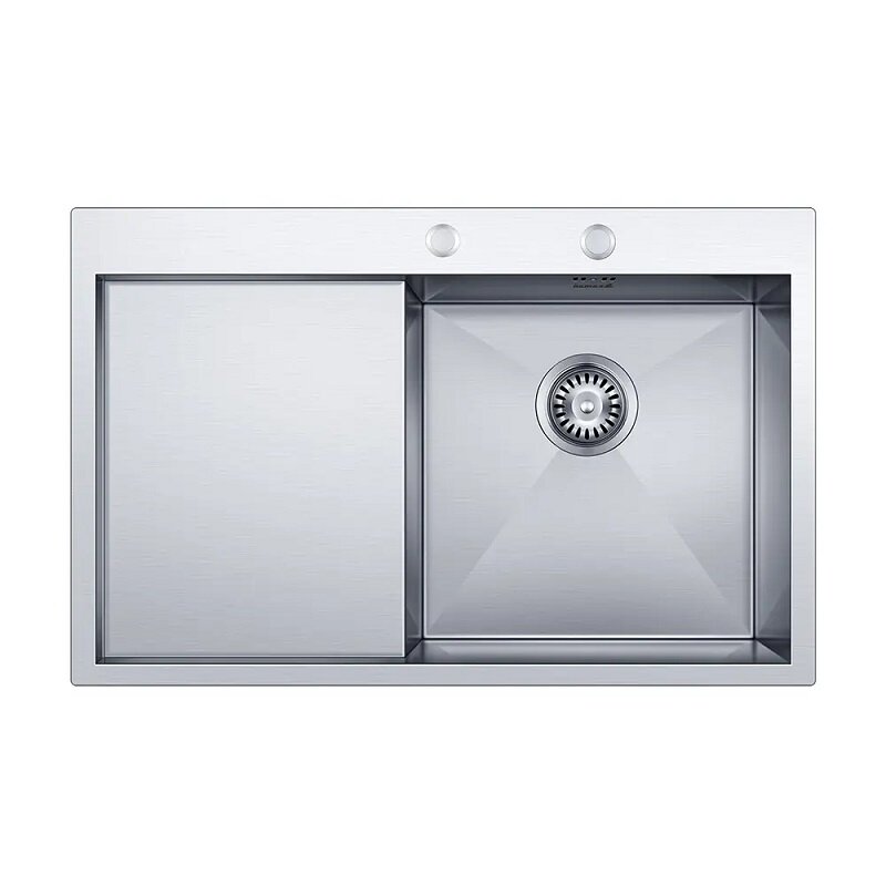 Изображение товара Кухонная мойка Seaman Eco Marino SMV-Z-780L.B/SMV-Z-780R.B, нержавеющая сталь, 78 см