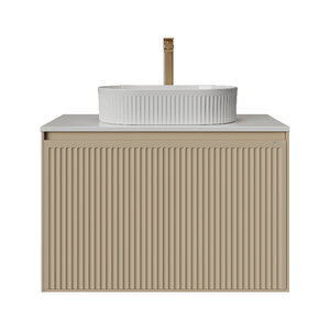 Изображение товара Тумба под раковину Grossman Кристалл 108044, 80 см, подвесная, цвет бежевый