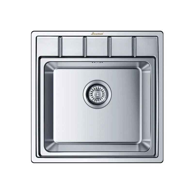 Изображение товара Кухонная мойка Seaman SMR-5050A.0 из нержавеющей стали 50x50 см с одной чашей Изображение товара Кухонная мойка Seaman SMR-5050A.0 из нержавеющей стали 50x50 см с одной чашей