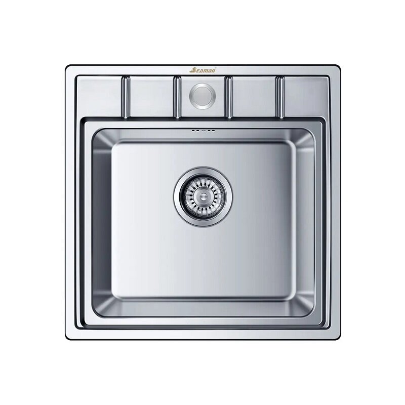 Изображение товара Кухонная мойка Seaman Eco Roma SMR-5050A.0, 50 см, одно отверстие, нержавеющая сталь