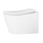 Подвесной унитаз DQ Tornado Bamberg DT1556516, безободковый, с сиденьем микролифт, цвет белый