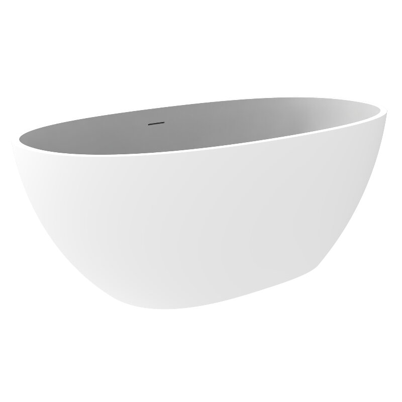 Изображение товара Акриловая ванна Timo LEMPI1800 180х80 см овальная отдельно стоящая белая