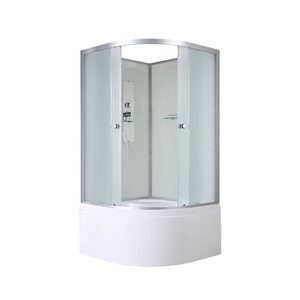 Изображение товара Душевая кабина AvaCan D5080N, 78032, 80 x 80 см, без крыши, поддон высокий, стекло матовое, профиль хром