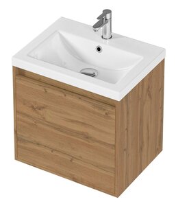 Изображение товара Тумба под раковину 1Marka Миябе 60 см подвесная дуб вотан