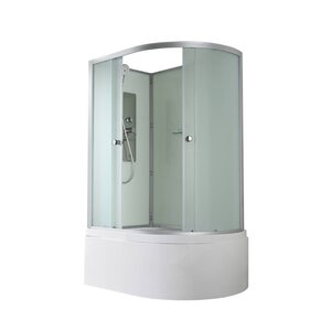 Изображение товара Душевая кабина AvaCan D5012LN/D5012RN 78044/78041, 120 x 80 см, без крыши, поддон высокий, левая/правая, стекло матовое, профиль хром